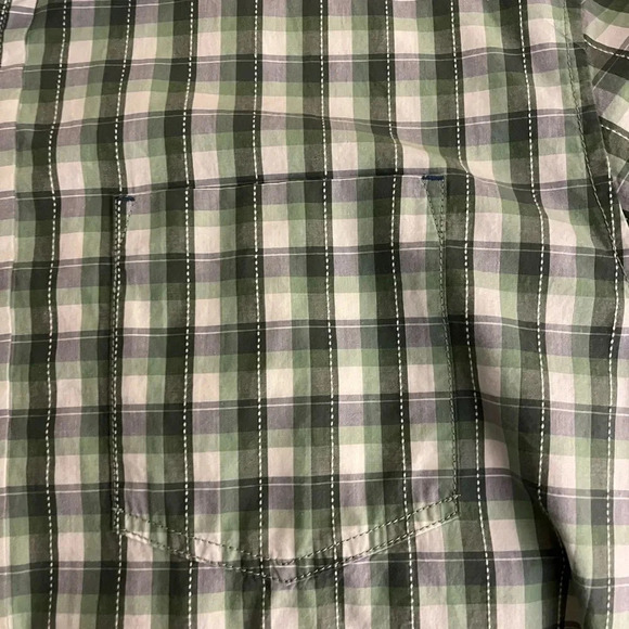 Tommy Bahama Jeans Plaid Short Sleeve Button Up Shirt Size XL - Picture 6 of 8